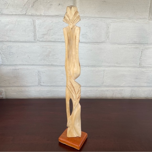 Nude Lady Wooden Art Nouveau Sculpture - Picture 14 of 14